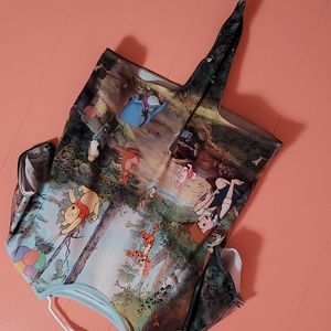 Blackmilk Disney Winnie the Pooh crop tie top Medium